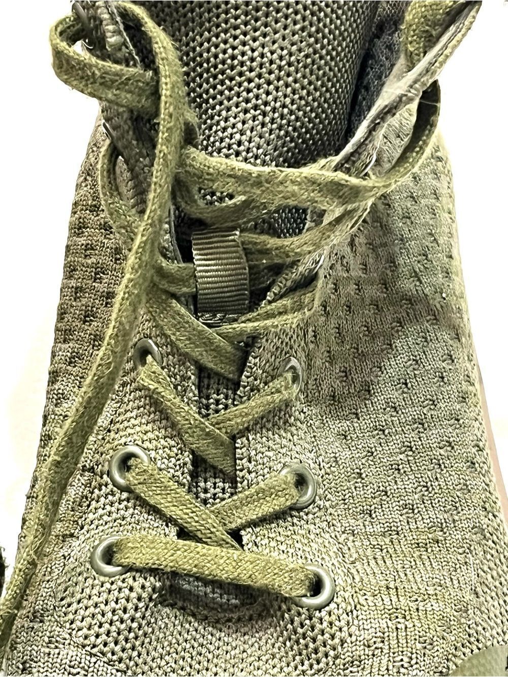 Suavs The Legacy High-Top Sneakers Recycled Knit Olive Green Slip-On Shoes - Picture 16 of 16